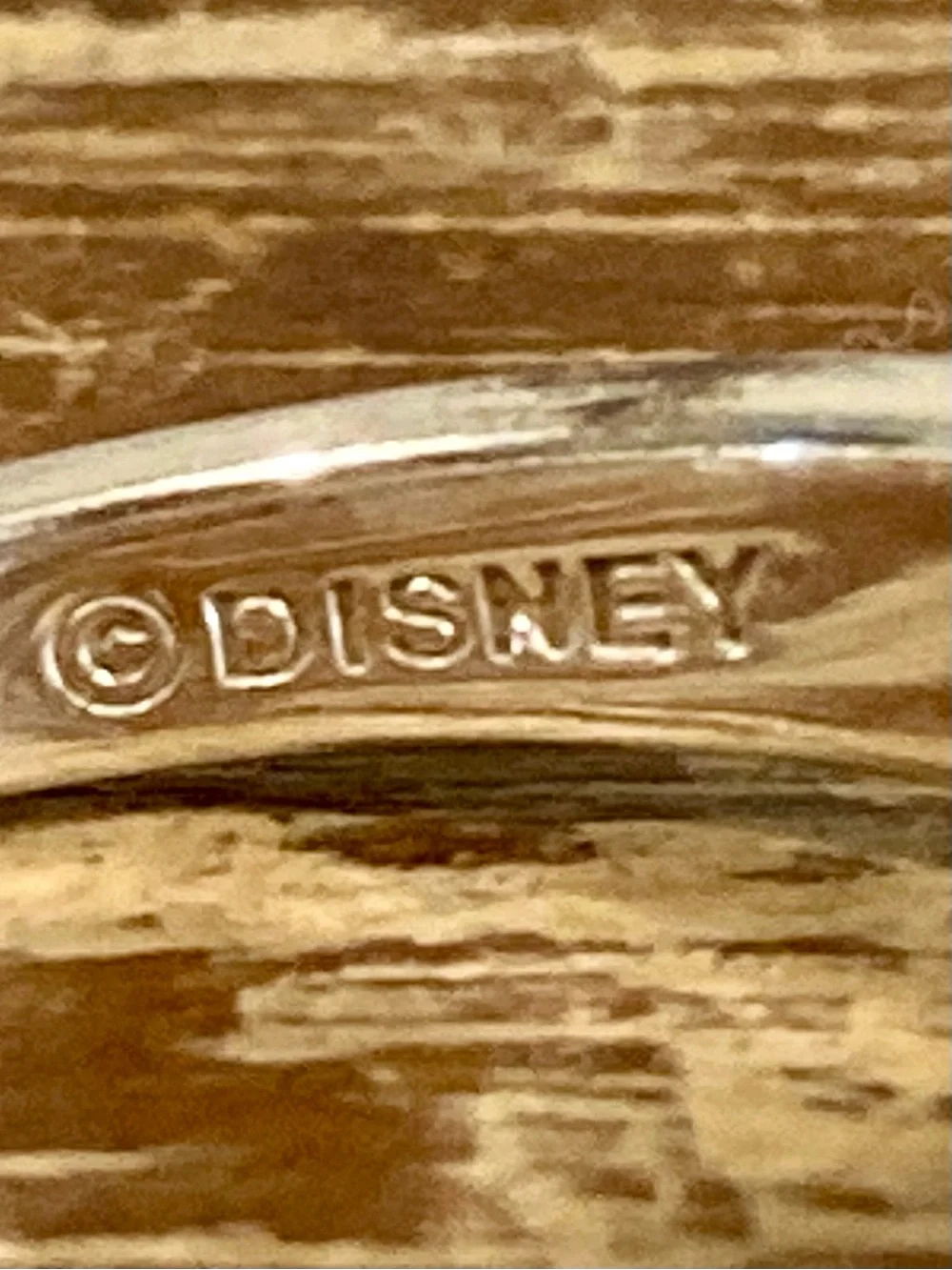 Sterling Silver 925 Disney Mickey Mouse Ring Clear Gem Size 8